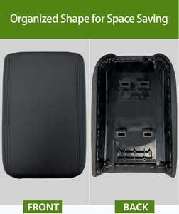 כיסוי משענת יד לקונסולה מרכזית מפלסטיק, ערכת החלפה לשברולט טראוורס ואקדיה 2007-2017, שחור, מק\\\"ט מקורי 22905370 - Product Image 3