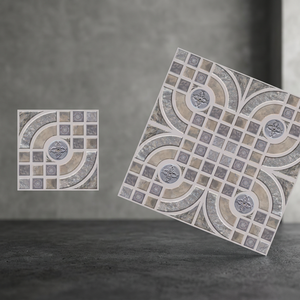 Carreaux de sol en céramique 300x300mm, gaufrés, rectifiés, émaillés, design rustique pour revêtements de sol intérieurs - Product Image 3