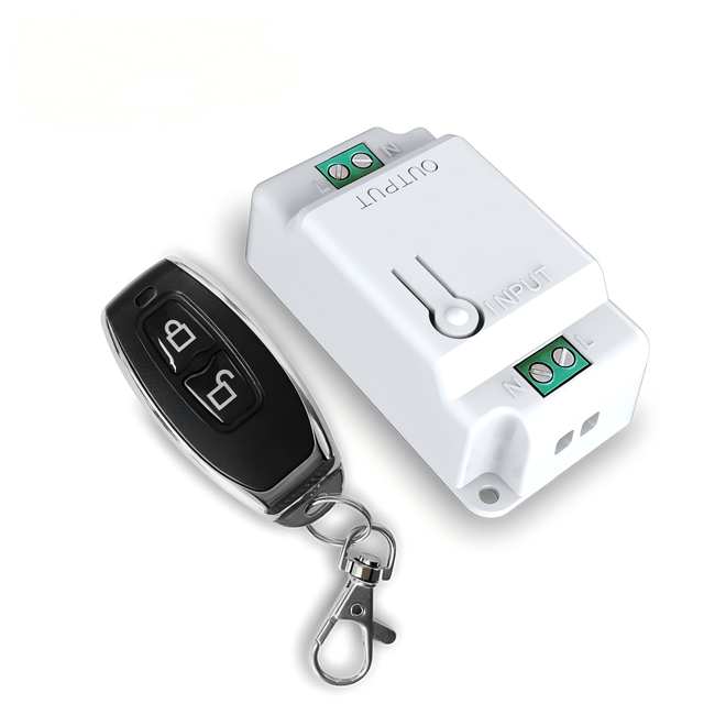 433Mhz RF Remote Control Wireless Switch 1CH RF Relay Receiver 2 Button Smart Wireless Remote Control Switch