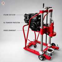 Suministro Directo de Fábrica: Taladro Perforador Vertical HZ-20A con Arranque Eléctrico y Alimentación Automática para Concreto y Asfalto, Certificado CE ISO, Motor de 17 HP