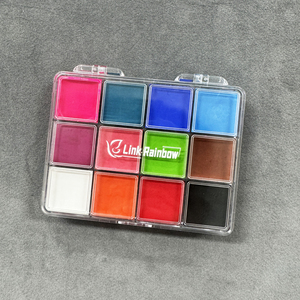 Juego <span class=keywords><strong>de</strong></span> <span class=keywords><strong>pintura</strong></span> facial al óleo impermeable <span class=keywords><strong>de</strong></span> 12 colores, pinturas corporales solubles para niños, pinturas faciales <span class=keywords><strong>de</strong></span> Halloween para niños - Product Image 3