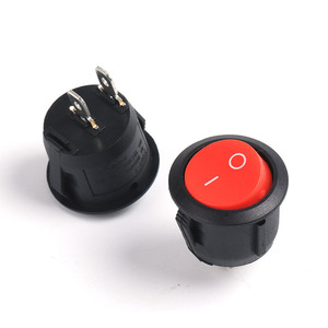Mini vòng chuyển đổi điện 2pins 3pins ON-OFF ON-OFF-on Rocker Thiết bị chuyển mạch màu Đỏ Đen Trắng AC 10A 125V 6A 250V Dip Thiết bị chuyển mạch - Product Image 4