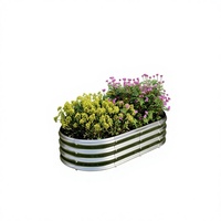 Kit de jardinière surélevée en métal de 12 pouces de hauteur pour légumes et fleurs