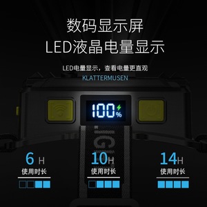 Lampe frontale LED rechargeable Smiling Shark, 100-200 mètres, type C, haute puissance, pour la pêche, la randonnée, le camping - Product Image 3
