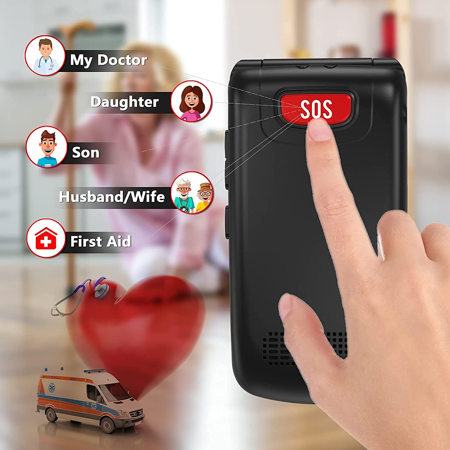 flip button phones