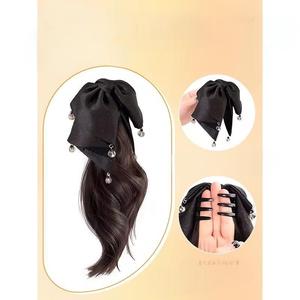 <span class=keywords><strong>AliExpress</strong></span> - Peluca de cabello sintético con lazo y pinza para cola de caballo alta para <span class=keywords><strong>mujer</strong></span>, resistente al calor, se puede rizar y teñir - Directo de Fábrica - Product Image 4