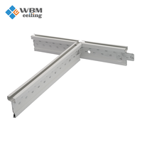 Grille de plafond suspendu à fentes en métal pour matériaux de construction, profilés en T, barres en T, grille de plafond à ligne fine, plafond à fentes