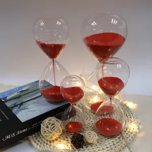 Custom Hourglass Gifts High Quality Premium Hourglass Sand Timer 5/10/30/60min Glass Hourglass Sand Timer Clock