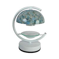 Diffuseur de parfum électrique en verre et métal pour cire fondue avec minuterie et fonction de gradation, pour la décoration d'ambiance à la maison