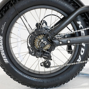 Vélo électrique à pneus larges avec batterie intégrée et moteur 48V 1000W au moyeu arrière, système de frein à disque - Product Image 5