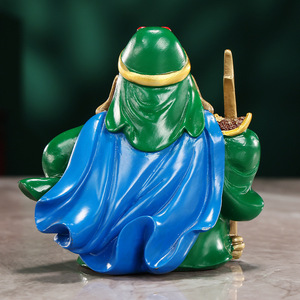 Figura de Guan Gong de Copper World, miniatura de bronce hecha a mano, decoración de oficina, regalo de Año Nuevo Chino - Product Image 3
