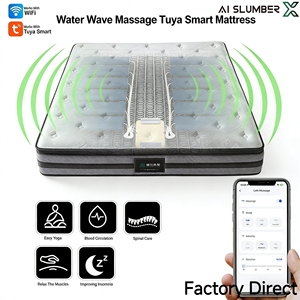 <span class=keywords><strong>Matelas</strong></span> intelligent Tuya WiFi avec massage par coussinets d'air, intensité réglable, soutien lombaire, ressorts ensachés <span class=keywords><strong>pour</strong></span> la maison et l'hôtel - Product Image 1