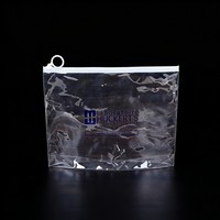Pochette verticale personnalisée en PVC avec fermeture éclair, recyclable, pour accessoires d'échantillons de laboratoire