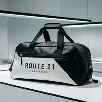 Sac de sport en denim grande capacité avec fermeture éclair, portable et durable, idéal pour la gym et les voyages – Vente en gros