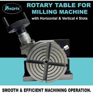 Mesa Giratoria de Hierro Fundido de 4 Pulgadas (100 mm) de Diámetro, 4 Ranuras, Componente Esencial para Fresadoras con Núcleo de Cojinete de Motor - Product Image 6