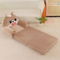 Ensemble de lit avec siège d'ours pliable en peluche pour enfants, meubles modulaires, mini chaises avec coussin pour enfants, canapé pour bébé à trois niveaux