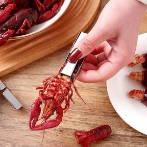 Éplucheur de <span class=keywords><strong>crevettes</strong></span> automatique en acier inoxydable à rebond rapide, dentelé et tranchant, pour la cuisine et la préparation de la viande de <span class=keywords><strong>crevettes</strong></span> et d'écrevisses - Product Image 4