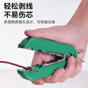 Niu Xiang <b>Wire</b> <b>Stripper</b> 6 Inches Industrial Grade Multi-functional Manual Tool For Electrical Wiring - Product Image 1