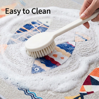 Tapis de salle de bain antidérapant et absorbant, tapis de bain à séchage rapide, tapis de sol de douche lavable en machine avec motif de poisson mignon