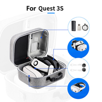 Sac de rangement bandoulière pour casque Meta 3/3S Elite, compatible, en EVA, avec fermeture éclair, grande capacité, étanche et portable