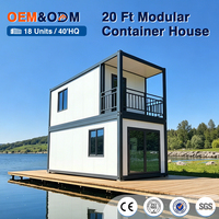 Villa conteneur à deux étages, maison de luxe préfabriquée avec piscine, villa modulaire moderne, ADU, Casas Contenedor