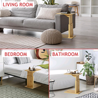 Combohome réglable contemporain Snack chambre bambou C bout de lit canapé café Table d'appoint