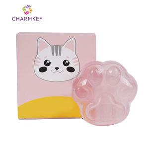 Succsion Body Cleansing <span class=keywords><strong>Savon</strong></span> pour animaux de compagnie au parfum de pêche de bonne qualité en forme de patte de <span class=keywords><strong>chat</strong></span> mignon - Product Image 1