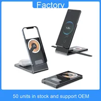 Support de téléphone portable Flexible PC Watch Earphone Charger 15W USB Foldable Transparent Wireless Magnetic