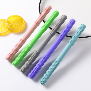 YDS <span class=keywords><strong>Chewy</strong></span> Tube de qualité alimentaire sécurité dentition paille creux <span class=keywords><strong>Tubes</strong></span> de dentition Silicone souple bébé jouets de dentition - Product Image 1