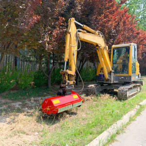 Flail Maaier Mulchers Skid Stuur Mulcher Voor Mini Graafmachine Lader Bevestigingsmachines Mini Graafmachine Grasmaaier - Product Image 6