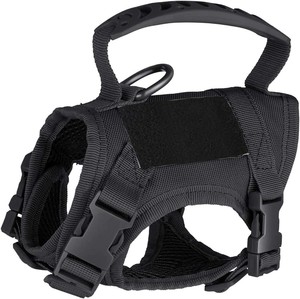 Hewan peliharaan luar ruangan ditingkatkan langkah dalam rompi antimenarik bebas tersedak taktis dapat disesuaikan <span class=keywords><strong>Harness</strong></span> anjing kucing kustom untuk pelatihan berjalan - Product Image 1