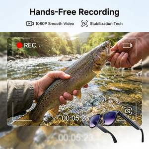 Lunettes Intelligentes Amzish avec Caméra HD 8MP, Enregistrement Vidéo 1080P, Lunettes de Soleil Ovales pour Hommes et Femmes, avec Batterie au Lithium-Ion IA - Product Image 6