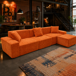 Canapé modulaire compressé en chenille <span class=keywords><strong>de</strong></span> 3m+ avec ressorts, sans cadre, effet nuage, pour projets <span class=keywords><strong>de</strong></span> mobilier <span class=keywords><strong>de</strong></span> salon - Vente en gros - Product Image 5