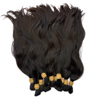 Mèches de cheveux vietnamiens bruts non traités sans trame en vrac mèches de cheveux humains bruts faisceaux de cheveux chinois
