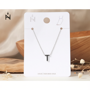 Chaîne de cheville en acier inoxydable lettre T, design minimaliste pour femme, bijoux tendance - Product Image 3