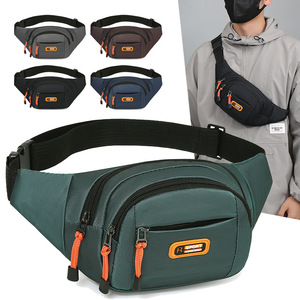 R Sport Waist Bag Unisex Large Capacity Waterproof Crossbody Bag Detachable Strap Multi Functional Outdoor Use - Product Image 1