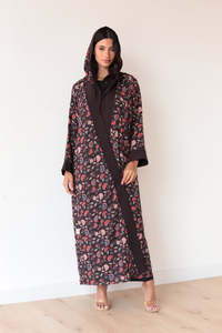 Vestido Abaya Leduo personalizado de nuevo estilo con gráficos llamativos, transpirable, modesto, largo hasta el suelo, estilo holgado para musulmanas. - Product Image 3