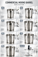 RVS-jamkookpotmixer voor fruitsaus, chocoladesiroop, dessertfabriek, verwerkingsapparatuur leverancier
