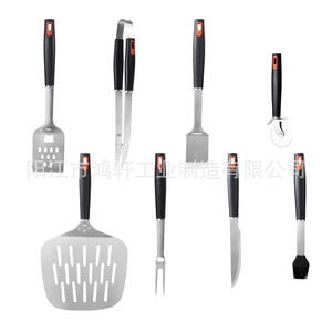 ชุดเครื่องมือบาร์บีคิวสแตนเลส 8 ชิ้นอเนกประสงค์สำหรับตั้งแคมป์กลางแจ้งชุดเครื่องมือทนทาน HX-K002S - Product Image 3