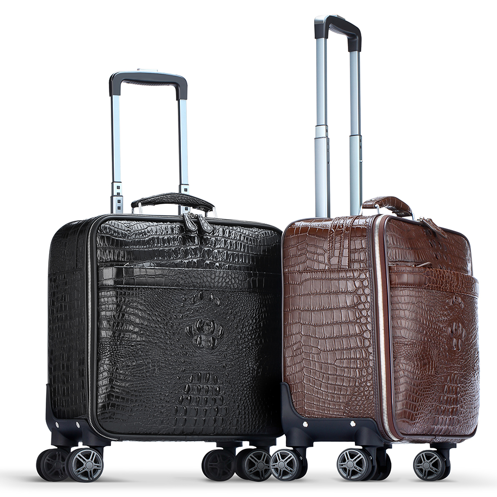 leather mens luggage
