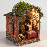 Kit de maison miniature DIY, maison de poupée miniature, modèle d'architecture rétro, pièce spéciale spécimen papillon, cadeau