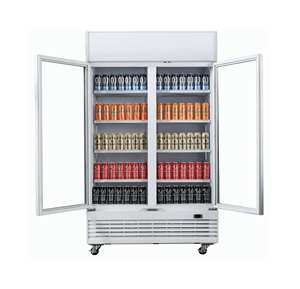 Congelador Comercial con Puerta de Vidrio, Refrigerador Exhibidor Vertical para Alimentos Congelados para Supermercado - Product Image 6