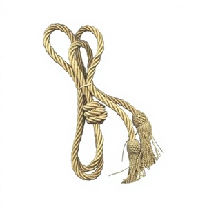 Correa de Cordón de Macramé Clásico Trenzado de 3 Hilos Personalizable con Acabado Recubierto para Uso en Prendas - Marca Bullion Dada de Alta Tenacidad - Product Image 6