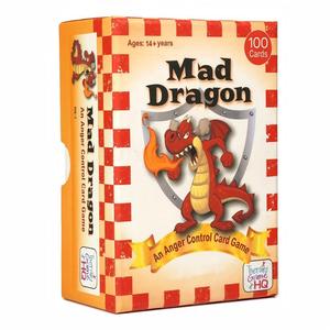 Mad Dragon Anger Control Card Game, 100 cartas, para mayores de 14 años, juego terapéutico HQ - Product Image 1
