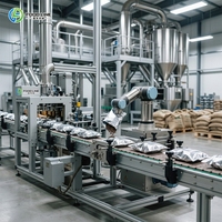 Ligne de production de café miniature 500 kg/h 380 V 3,5 kW pour la torréfaction, le broyage et l'emballage de café en grains entiers