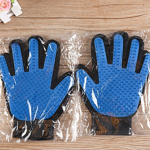 Wang Xuan Pet Grooming Gloves Blue Size 23.2cm X 17.2cm For <b>Dog</b> Bath <b>Massage</b> Hair Removal - Product Image 2
