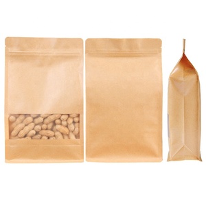 Bán Buôn Quảng Trường Qual <span class=keywords><strong>Seal</strong></span> <span class=keywords><strong>Bag</strong></span> Đáy Phẳng Kraft Paper <span class=keywords><strong>Bag</strong></span> Với Frosted <span class=keywords><strong>Window</strong></span> - Product Image 2