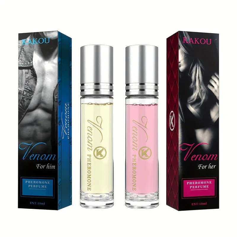 Pheromone roll-on parfum untuk pria dan wanita, parfum menyenangkan wangi ringan tahan lama segar dan alami