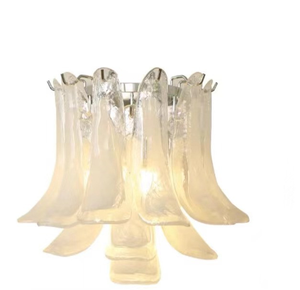 <span class=keywords><strong>Lampadario</strong></span> Grande in Vetro di Murano Stile Europeo, Decorazione di Lusso a Petali Color Ambra per Soggiorno, Corridoio, <span class=keywords><strong>Ingresso</strong></span> e Scale - Product Image 6