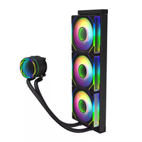 Système de refroidissement liquide pour processeur AIO 360 mm avec ventilateur ARGB PWM, radiateur en aluminium, compatible avec les sockets Intel et AMD, OEM ODM